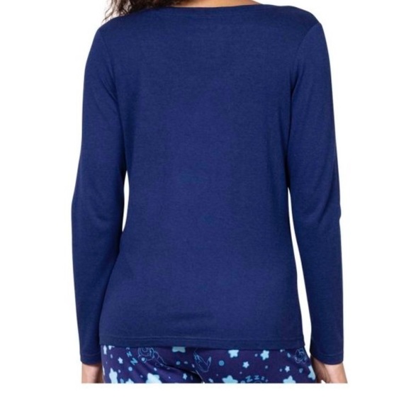 Pikachu  - Women’s Blue Relaxed Fit Scoop Neck Long-Sleeve T-Shirt - Picture 3 of 6